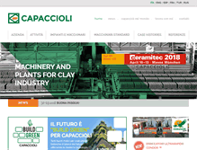 Tablet Screenshot of capaccioli.com